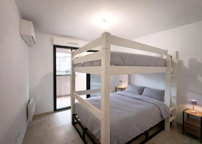 Bright With Terrace In Ajaccio (Corsica)